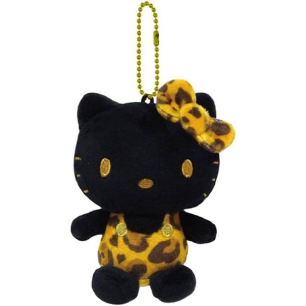 Hello Kitty (Hyoye) Ball Chain Mascot/Black/Brown