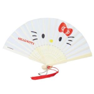 Mini Folding Fan Key Holder Hello Kitty