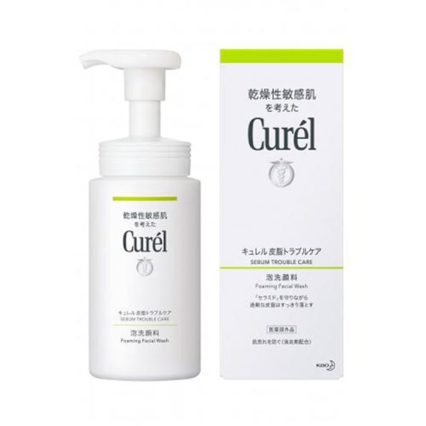 Curél Sebum Trouble Care Foaming Facial Cleanser