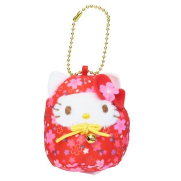Sakura Daruma Mascot Hello Kitty Red