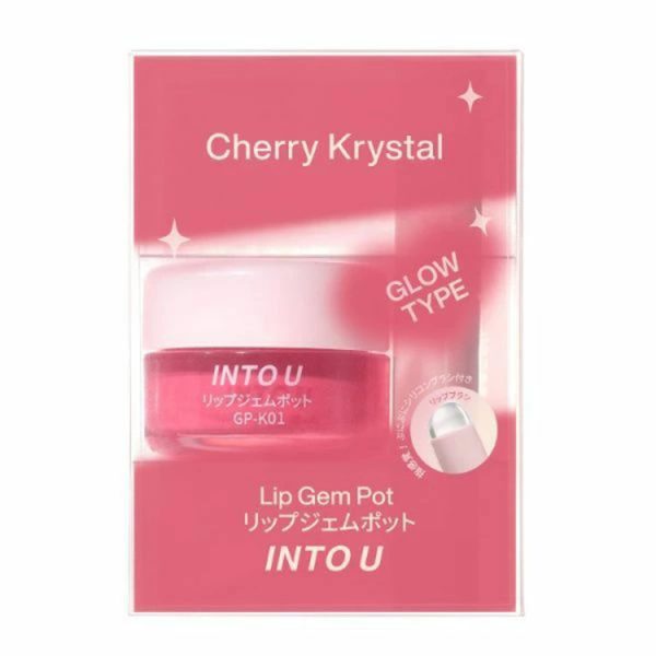 INTO U Lip Gem Pot GP-K01 Cherry Crystal