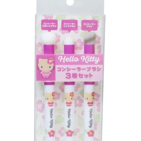 Sanrio Concealer Brush 3-Piece Set Hibiscus