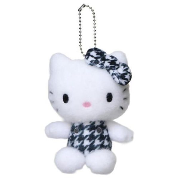 Hello Kitty Houndstooth Series Ball Chain Mascot Black