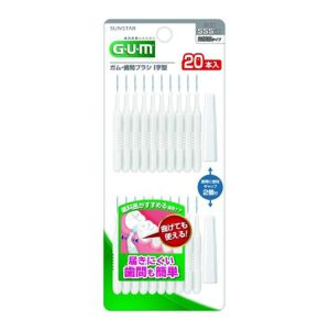 Gum Interdental Brush, I-Shaped, 20 Pieces, Size SSS (1)