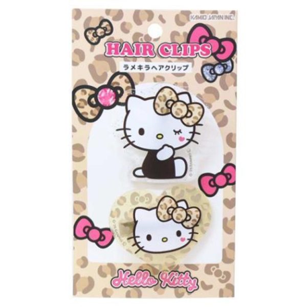 Hello Kitty Glitter Hair Clip (Brown)