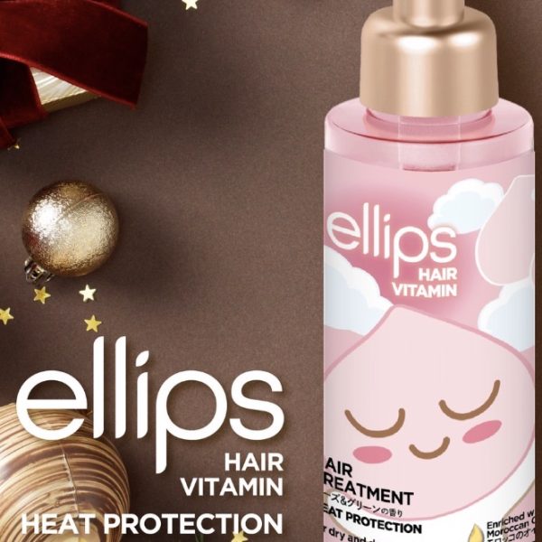 ellips Moroccan: Hair Treatment (Clear Pink) 95mL ※Kakao