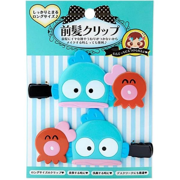 Sanrio Hangyodon Long Hair Clips Set