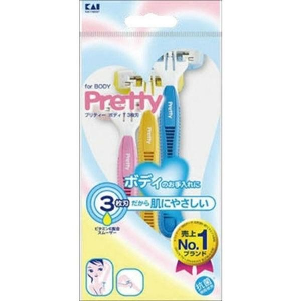 KAI Pretty Body T-Type Razor GA0007 (3-Blade)