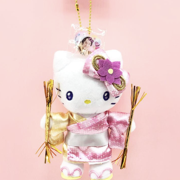 Sanrio Matsuken Samba × Hello Kitty Ball Chain Mascot