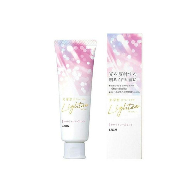 LION Lightee Whitening Toothpaste White Rose Mint (100g)