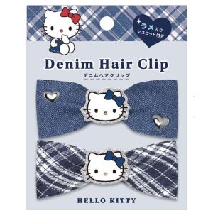 Denim Hair Clip HK Navy