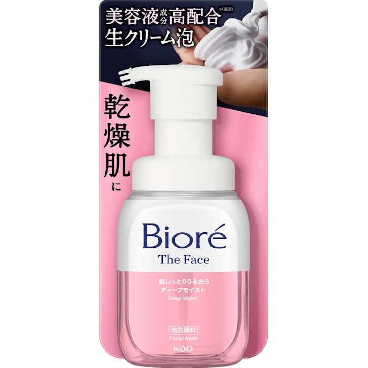 Biore The Face Deep Moist Foaming Facial Cleanser