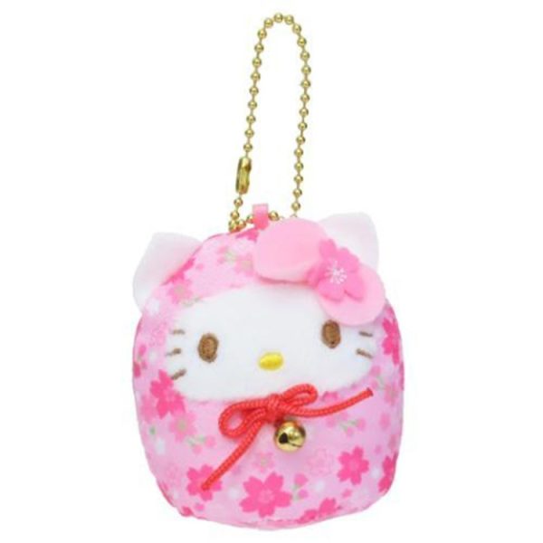 Sakura Daruma Mascot Hello Kitty Pink