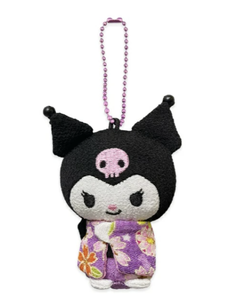 Kuromi Chirimen Mascot 8cm