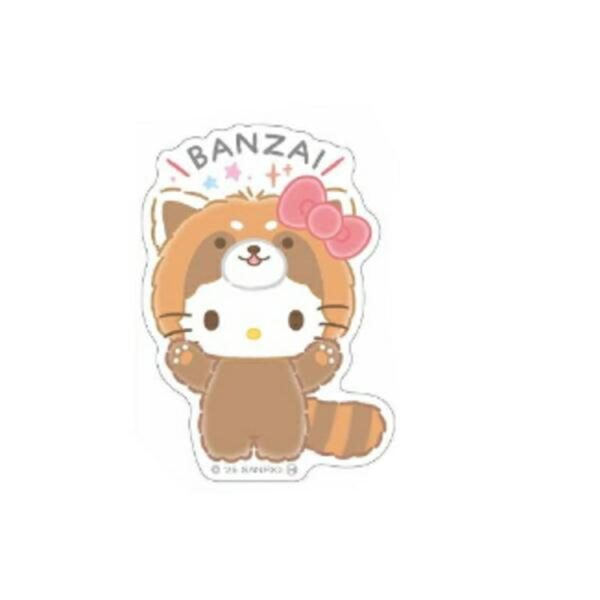 Hello Kitty Sticker (Red Panda)