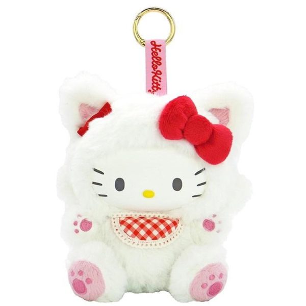 Hello Kitty Fine Face Cat White Plush Toy