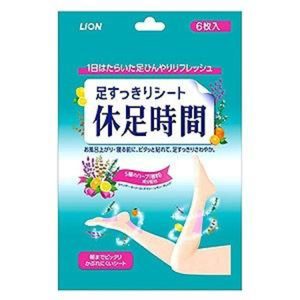 LION Kyusoku Jikan Cooling Leg Sheet (6 sheets)
