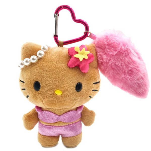 Hello Kitty Tanned Mascot Keychain (with Tail)