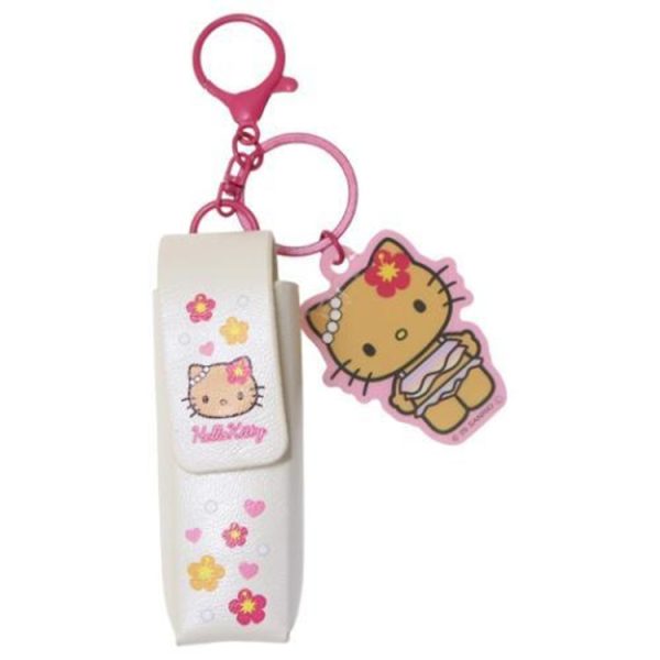 Hello Kitty Lip Case Charm Gal Kitty White