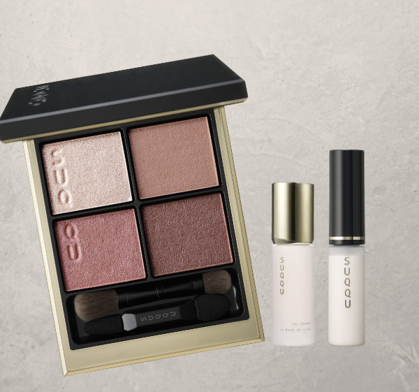 SUQQU Signature (Color Eyes 04) - SUMINADESHIKO + The Primer 4g +Eye Enhancing Primer 6.4g