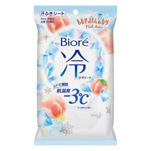Biore Cooling Body Sheets Peach Soap Scent