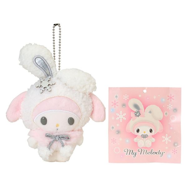 My Melody Ramune Mascot Holder Snow Rabbit