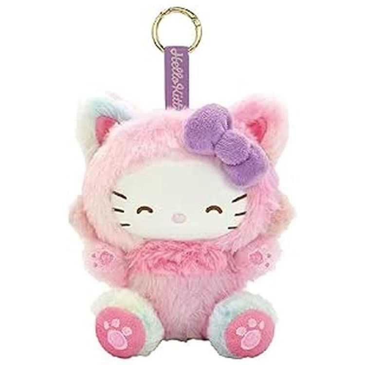 Hello Kitty Fine Face Cat Rainbow Plush Toy
