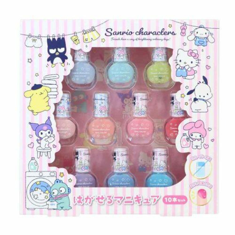 Sanrio Peel-Off Nail Polish (10-Pack)