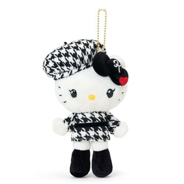 Sanrio Hello Kitty Mascot Holder Monochrome Girly Twin Outfit