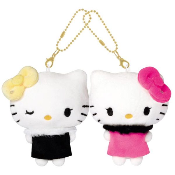 Hello Kitty & Mimmy Nico Plush Keychain