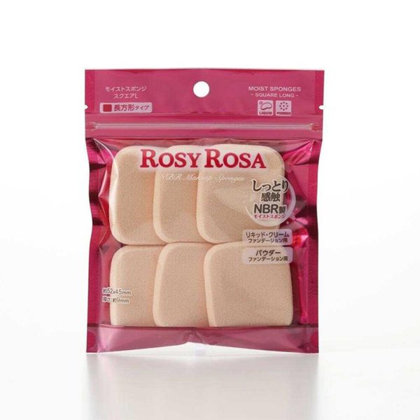 ROSY ROSA Moist Sponge Square L 6P