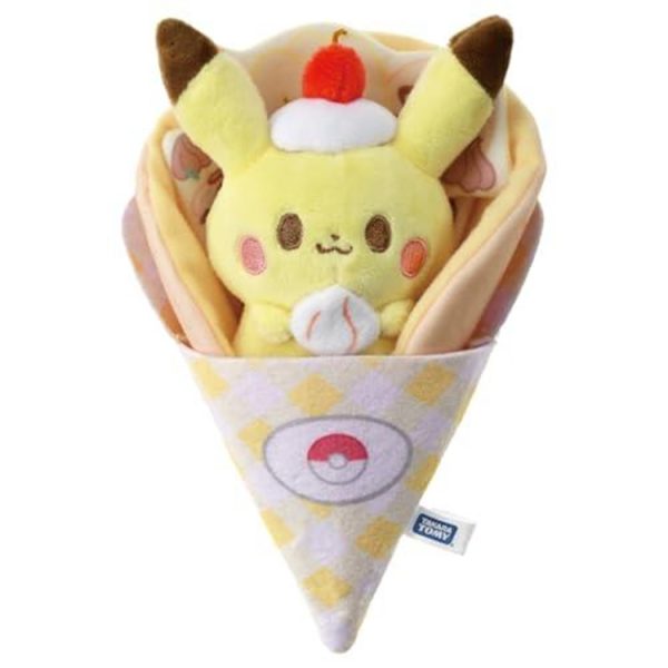 Takara Tomy Pokemon - Poke Peace Kurukuru Crepe Plush Pikachu