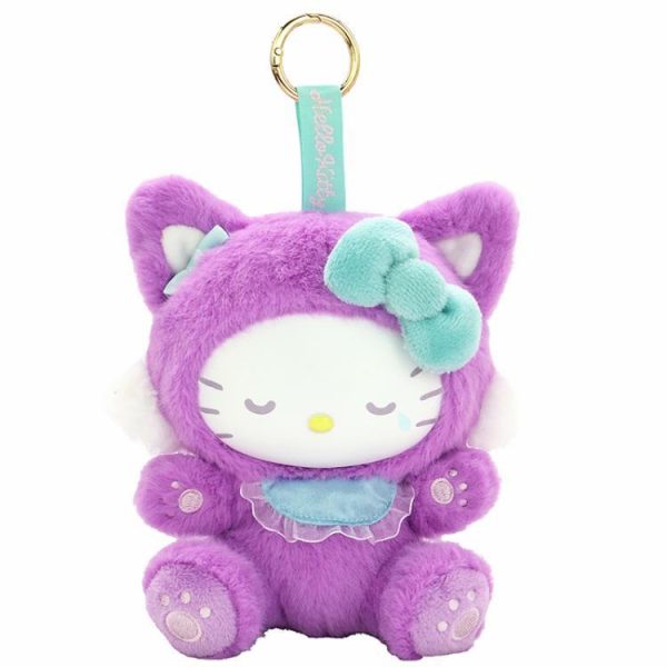 Hello Kitty Fine Face Cat Purple Plush Toy