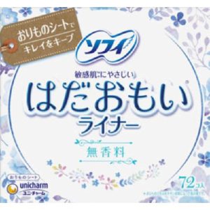 Sofy Hadaomoi Liner (Unscented, 72 sheets)
