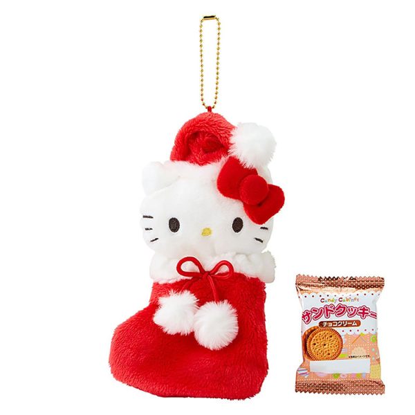 Sanrio Hello Kitty Mascot Holder Christmas Stocking Boot & Cookie