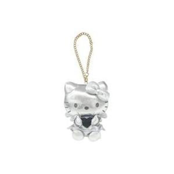 Hello Kitty Synthetic Leather Mascot Charm, Silver