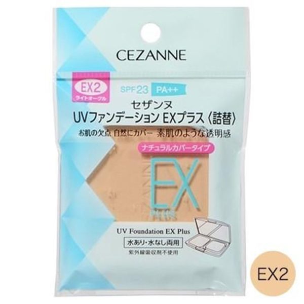 Cezanne UV Foundation EX Plus Refill EX2 Light Ochre