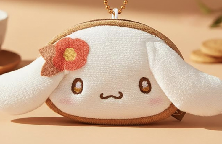 CN Mini Face Coin Purse hojicha