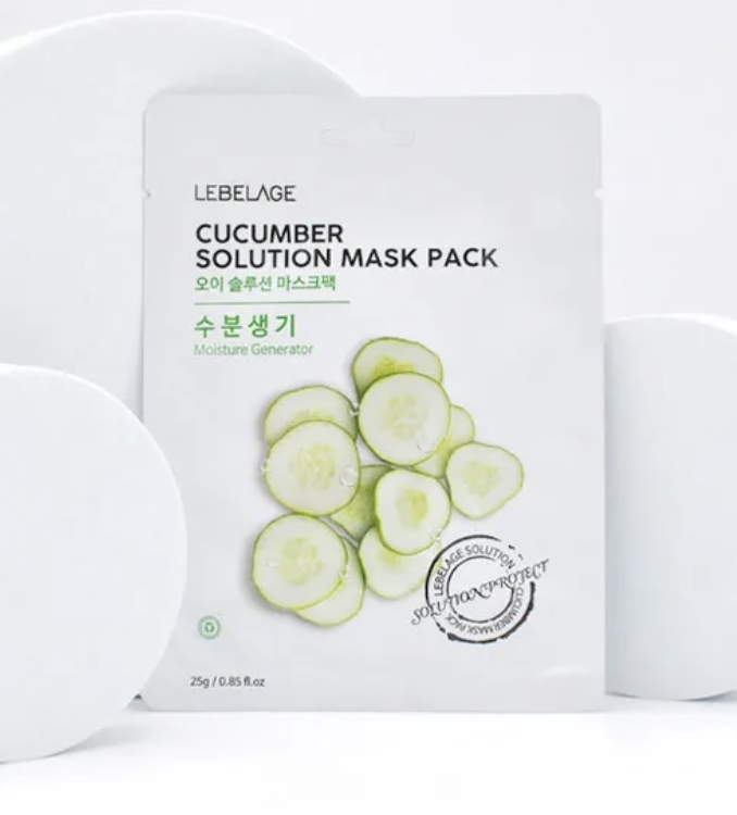 LEBELAGE CUCUMBER SOLUTION MASK PACK