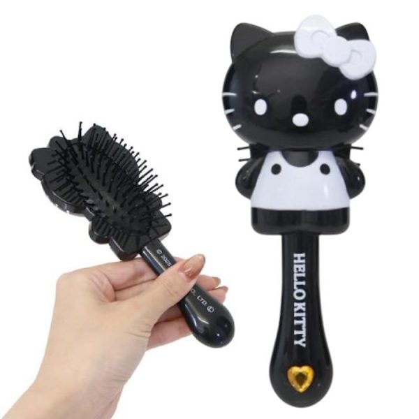 Hello Kitty Die-Cut Hair Brush Black