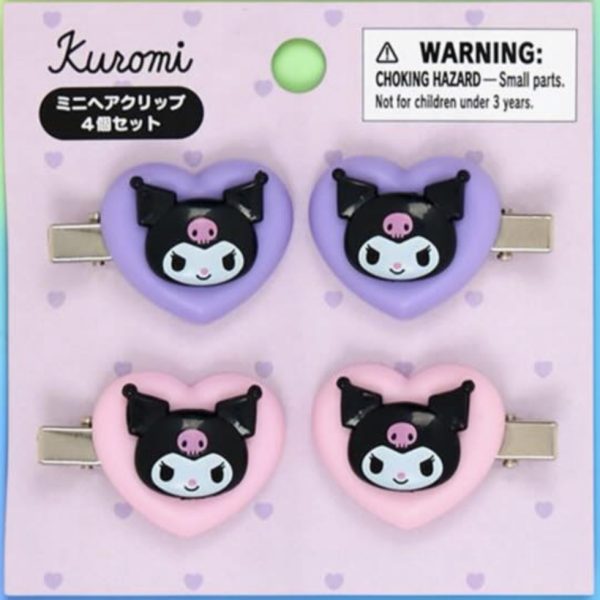 KU Mini Hair Clip Set Heart