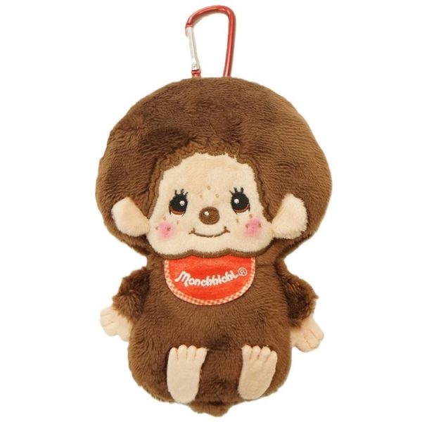 Monchhichi-Kun Mascot Pouch with Varabiner
