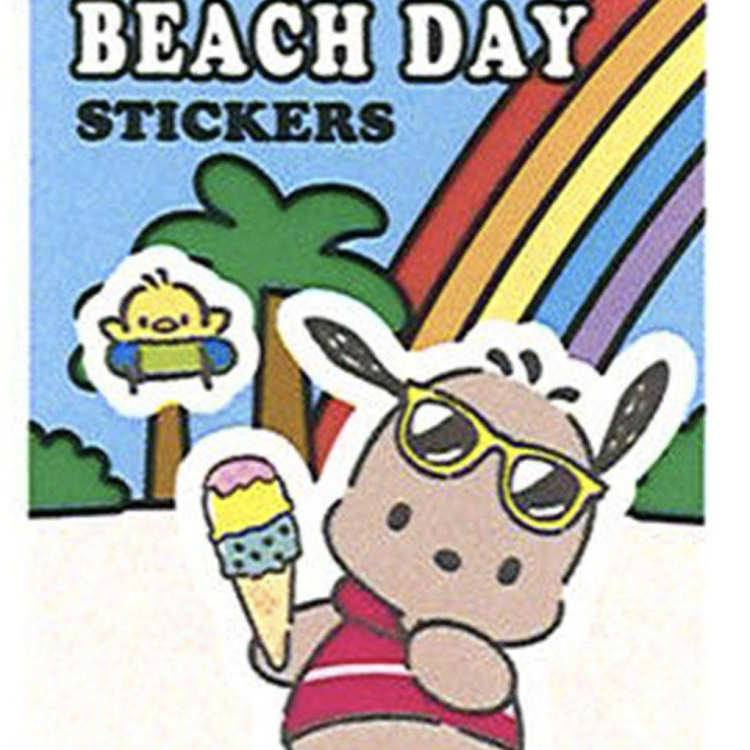 Sanrio Happy Beach Day Sticker Pochacco