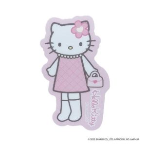 Hello Kitty Die-Cut Sticker Pink Quilt