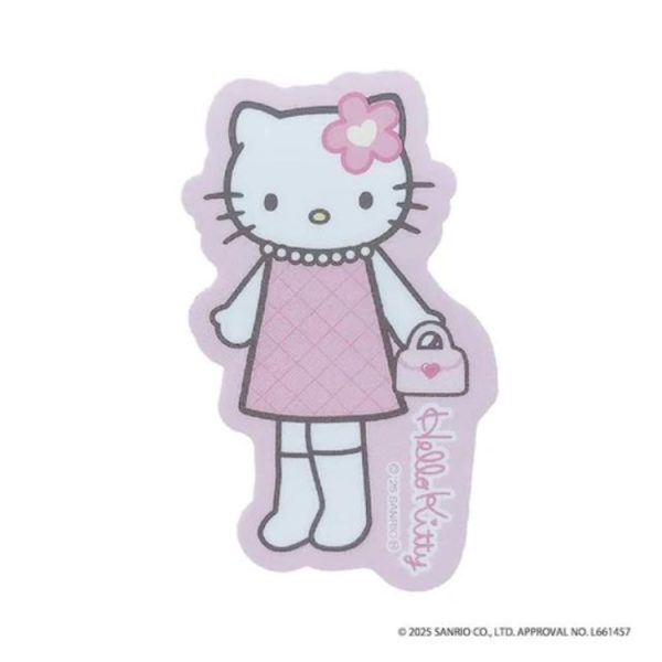 Hello Kitty Die-Cut Sticker Pink Quilt