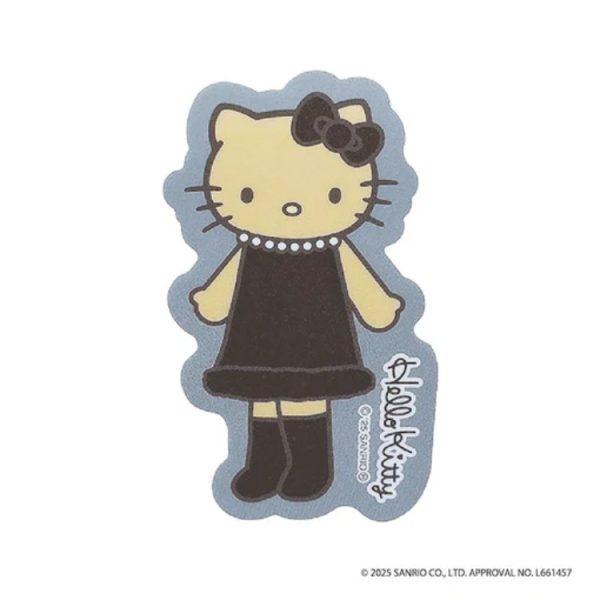 Hello Kitty Die-Cut Sticker Black Dress