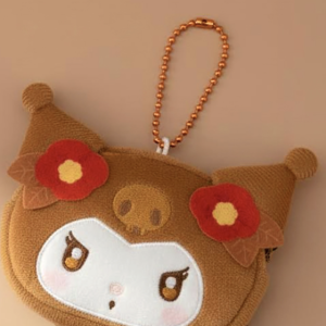 KU Mini Face Coin Purse hojicha