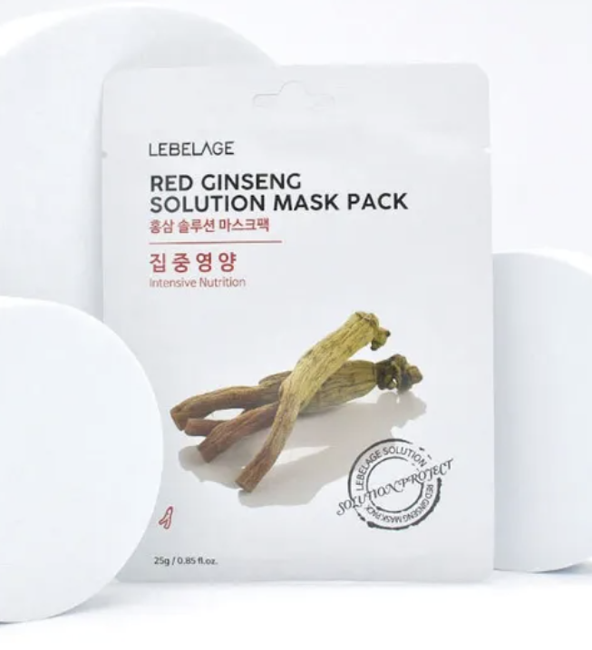LEBELAGE RED GINSENG SOLUTION MASK PACK