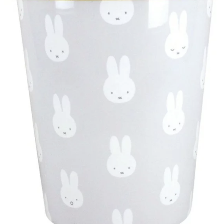 Miffy Plastic Dustbin, Gray