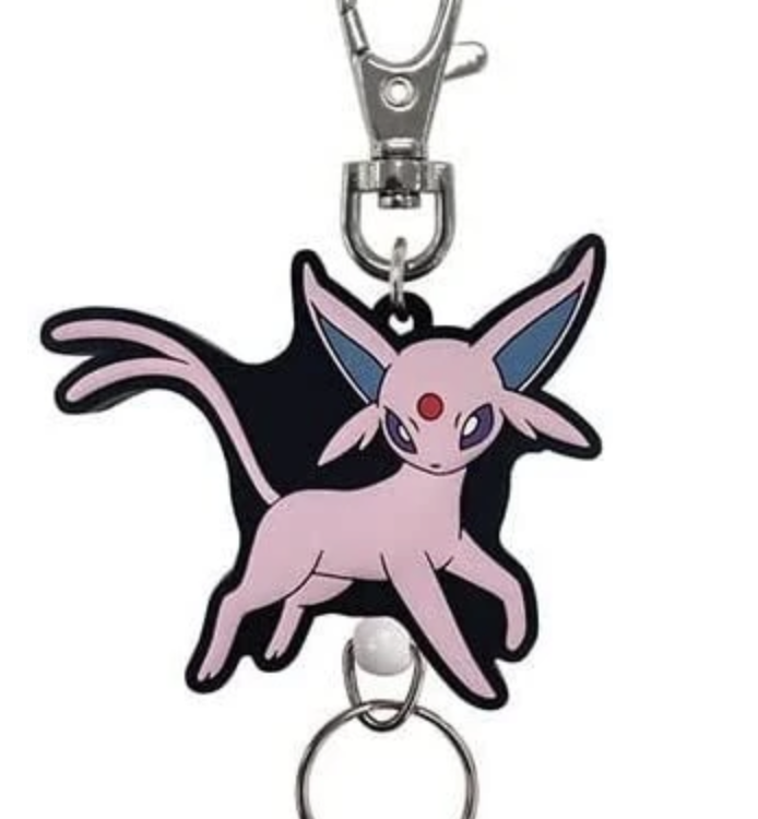 Pokemon Center Rubber Reel Keychain Espeon